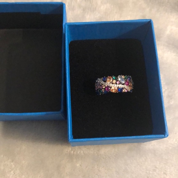Multicolored Gemstone Bella Luce Ring - Picture 1 of 5